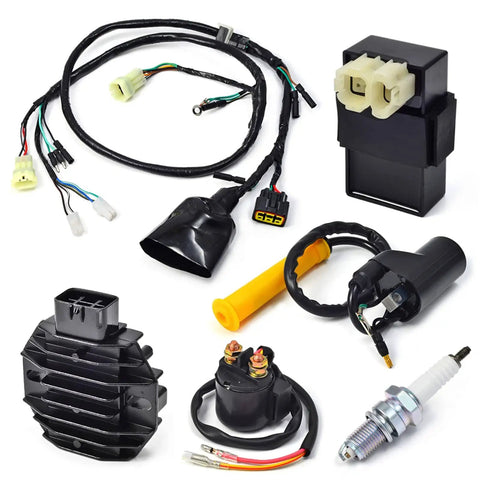 Honda Wiring Harness Ignition Kit With CDI Box Spark Plug Regulator Relay Coil For Sportrax 400 TRX400EX 1999 2004