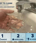 Rinsing a Gel Toilet Seat Cushion Padded Riser For Toilets and Commode Chair Pain Relief for Seniors and Disabled