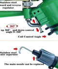 Impact Sprinkler With Pressure Gauge 2 Inch Farm Irrigation Spray Gun showing stainless steel water separator and coil control angle