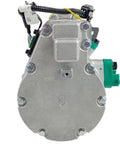 A/C Compressor Replacement Built Tough For Quick Climate Control Fixes On Hyundai Ioniq Electric Rides From 2017 To 2019 showing a direct fit unit with connectors.