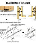 Installation guide for Two Pack 8 Inch Undermount Heavy Duty Drawer Slides For Cabinets And Furniture Built To Last.