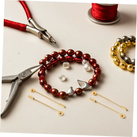 Awesome 50 Sets Copper Flat Round Blank Base Brooch Pins With Secure Safety Backs Perfect For DIY Jewelry Making Scarf Badges And Easy Electroplating Crafts That Will Supercharge Your Creative Projects Without The Scratches, with craft tools and beads.