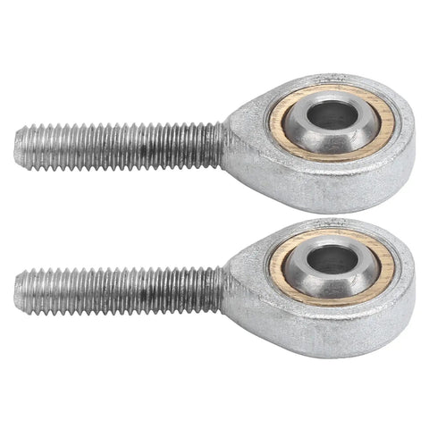 Beefy Galvanized Joint Bearing For Mechanical Linkage, Male Rod End With Left Thread, SAL6T K, 6mm Bore, Self Lubricating, Heavy Duty 4.4kN Dynamic Load And Solid Static Load For Repair Tasks, two views