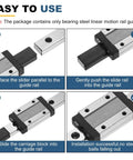 High Performance 500mm MGN9 Linear Sliding Rail Guide Made From Super Durable Bearing Steel for smooth installation steps.