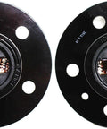 Set Of 2 Manual Locking Hubs For 5-Stud 4.5 Inch Bolt Circle, 23 Spline, built tough alloy, top view