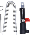 Automatic Chain Nail Gun Adapter, Hella Tough Stainless Steel Spike Driver with attached screws and tool bit.