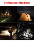 3000 Lumen Super Bright Bike Lights Front And Rear With 5200mAh Battery USB Rechargeable Night Riding Kit outdoor use.
