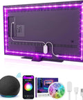 Smart TV LED Backlight Strip 9.2Ft RGB Mood Lighting With WiFi App Control Works With Alexa And Google Home Music Sync