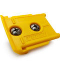 Close-up of yellow wall mount component from 6 Pack Tool Holder For M18 M18V Cordless Tools Snap Fit Tool Organizer with screws