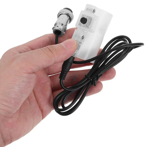 Hand Switch For Fluid Dispensing Machines With 3 Pin Wired Manual Trigger Handle Durable Compact Lightweight Plastic Replacement Part, white, wired
