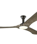 Top Notch 72 Inch Outdoor Ceiling Fan For Hella Better Backyard Vibes With Super Smooth Wireless Remote And Dimmable Led Lamp featuring three eco balsa wood blades in weathered aged pewter.