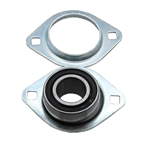Heavy Duty Pillow Block Bearing 1 Inch Bore 4 Pack With Zinc Plated Steel Housing And Chrome Steel Bearing Insert, Self Aligning Spherical Outer