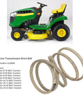 Direct Replacement Tractor Transmission Drive Belt With Aramid Cord For D110 D120 D130 D140 Lawn Tractors, Neoprene Traction Belt For Stable Power Transfer And Smooth Clutch, OE Style Fit, Durable And Reliable. Tractor transmission drive belt, GX20006, shown with compatible lawn tractor and belt loop