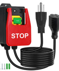 110V To 120V Single Phase On Off Paddle Switch For Table Saws And Router Tables With Extended 3M Power Cord And Receptacle