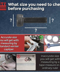 Heavy Duty Socket Head Cap Screws M1.4 X 6mm with Black Oxide, measuring size accurately with a caliper in image.