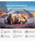 Off Grid Wind Generator And Portable Power Station For Camping RV Home Backup Solar Ready Heavy Duty Rugged Case With AC Outlet Fast Charge Cell Offering No Sweat Setup Ideal For Weekend Warriors And Overlanding in a tent setup with a laptop.