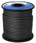 Black spool of 100 Ft UHMWPE Braided Cord 2mm Spliceable Utility Line For Camping Tents Tarps Hammocks Whoopie Slings Ridgelines 1000Lb Beefy Strength