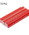 72 Pack Reflective Spoke Skins for Bikes and Motorcycles, 0.2 Inch Plastic Spoke Covers, 360 Degree Visibility, Easy Wrap Trim for Road, MTB and Dirt Bikes, Red