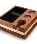 Espresso Knock Box And 4 In One Organizer For Home Barista Setup With Tamper Stand Distributor Holder 51 And 54 Mm Portafilter Basket Holders