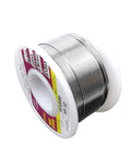Spool of 0.8mm tin solder wire on white background, labeled details, 200g rosin core ideal for RC soldering applications.