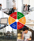 Rotating Privacy Door Sign For Office With Do Not Disturb Out Of Office Please Knock In A Meeting Working Remotely Back Soon Six Modes Easily Switched 6 Inch Silver