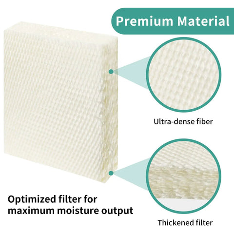 Close-up of six pack replacement filters for Honeywell HFT600 HEV615 HEV620, thickened dense material for long-lasting use
