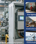 Industrial control equipment used in heavy duty emergency stop button applications for firefighting, construction sites, and communication environments.