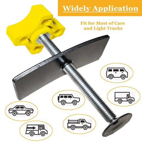 Disc Brake Pad Spreader And Caliper Piston Tool for Cars and Light Trucks with solid steel build and yellow handle