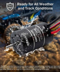 2 In 1 Fusion FOC Brushless Drive System For 1 Tenth Scale RC Rock Crawler, Built In Encoder, 1800KV Motor in water