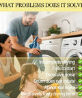 Family using Dryer Repair Kit For Electrolux And Frigidaire That Fits EFME617STT0 EIMGD55IIW2 And More fixing dryer issues.