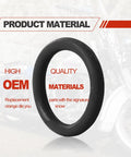 50 Pack Oil Drain Plug O Rings Replacement Set For Bikes Nitrile Rubber O Ring Gasket Seals Black OEM Quality Fits Most Cruisers And Touring Bikes Prevents Leaks And Keeps Engine Oil Contained, black nitrile O-ring close-up
