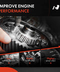 A-Premium VVT camshaft adjuster sprocket close-up in metallic gray automotive part