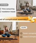 Comparison of complicated vs easy assembly for Heavy Duty 1 Inch Curtain Rod For Windows And Patio - Adjustable Telescoping Steel Rod With Wall Or Ceiling Mount - Built To Last, Indoor Outdoor Ready, Black - 72 To 144 Inches - Handles Light To Heavy Curtains - Easy Install.
