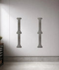 Raw 20 Gauge Mild Steel Column Cutout Wall Art For Craft And Garden Decor CNC Plasma Cut From Raw Steel for easy painting