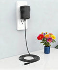 Top Shelf Universal Ac Dc Power Adapter Compatible With Skil And Bosch Electric Screwdriver Heavy Duty Charger Cord on wall outlet with flowers.