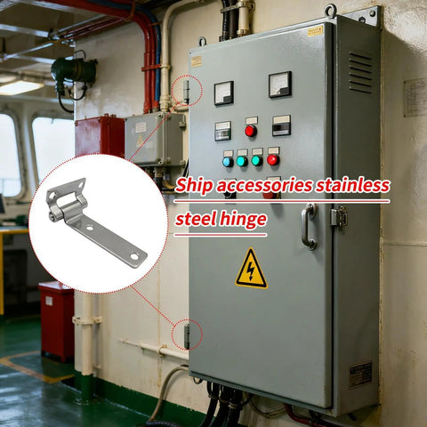 Hella Durable Stainless Steel Marine Hinges For Boats And Cabinets Flexible Clamping For Equipment Panels With Rock Solid Industrial Design For Zero Hassle Setup And Long Lasting Performance On All Projects on ship control panel.