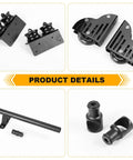 Heavy Duty Rolling Library Ladder Hardware Kit Crafted From Solid Carbon Steel Tracks with smooth brake casters and fittings.