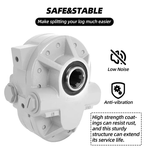 High Flow 21.2 GPM Hydraulic Pump For Tractors, Log Splitters And Trucks, PTO Driven 540 RPM 2250 PSI, SAE16 Inlet, SAE12 Outlet, 6 Teeth, Built For Tough Jobs Like Scissor Lifts And Heavy Machinery