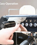 Commercial Grade Two Group Espresso Machine With 1.6 Gallon Boiler Rotary Pump Stainless Steel Finish Dual Group Heads Workhorse For Busy Cafes And Restaurants High Output Coffee Equipment, close-up of control panel.