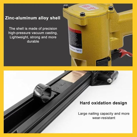 Pneumatic Handheld Carton Sealer Tool For Heavy Duty Box Packing featuring zinc-aluminum alloy shell and hard oxidation design.