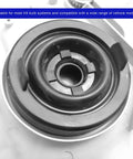 Two Pack Car Headlight Dust Caps Waterproof Rubber Seals For H4 LED Bulbs shown from top view on a vehicle model