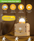Human induction light from Six In One STEM Kit For Kids Ages 8 To 13, Wooden 3D Puzzles And Building Projects.