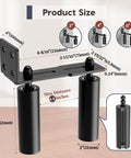 Heavy Duty Slide Gate Roller Guide With L Rear Post Steel Bracket And Sliding Gate Hardware Kit Support Assembly