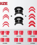 Universal Motorcycle Fork Seal Driver Kit 14 Pcs Set For Easy Quick Install And Removal Includes size adapters shown