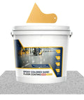 Epic High Gloss Colored Epoxy Garage Floor Paint Kit With Durable Concrete Sealer for a textured marble finish.
