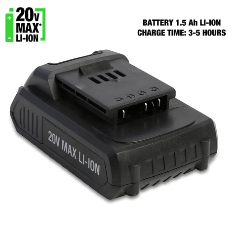 20V Max Li-ion battery for Three Eighth Inch Cordless Impact Wrench With 20V Battery, 240 Foot Pounds Of Torque, Variable Speed.