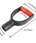 2 Pack Red D Grip Shovel Handles For 1-1/4 Inch Shovels, Plastic Replacement Grips With 32mm Inner Diameter, Easy Screw-On Install