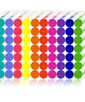Color Coding Dot Stickers Set 2800 Pack of Round Polka Dot Labels in 10 Bright Colors for Office and Classroom Organization