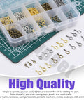 Slick 492 Piece Pin Vise Hand Drill Kit With Fine Twist Bits And Assorted Eye Screws showing assorted eye screws in a storage box.