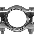 Tailpipe Install Kit Silver Finish With Gasket, Clamps, Bolts And Nuts - Durable OE-Style Fit For Quick Exhaust System Replacement Without Hassles Fits Many Vehicles, clamp detail